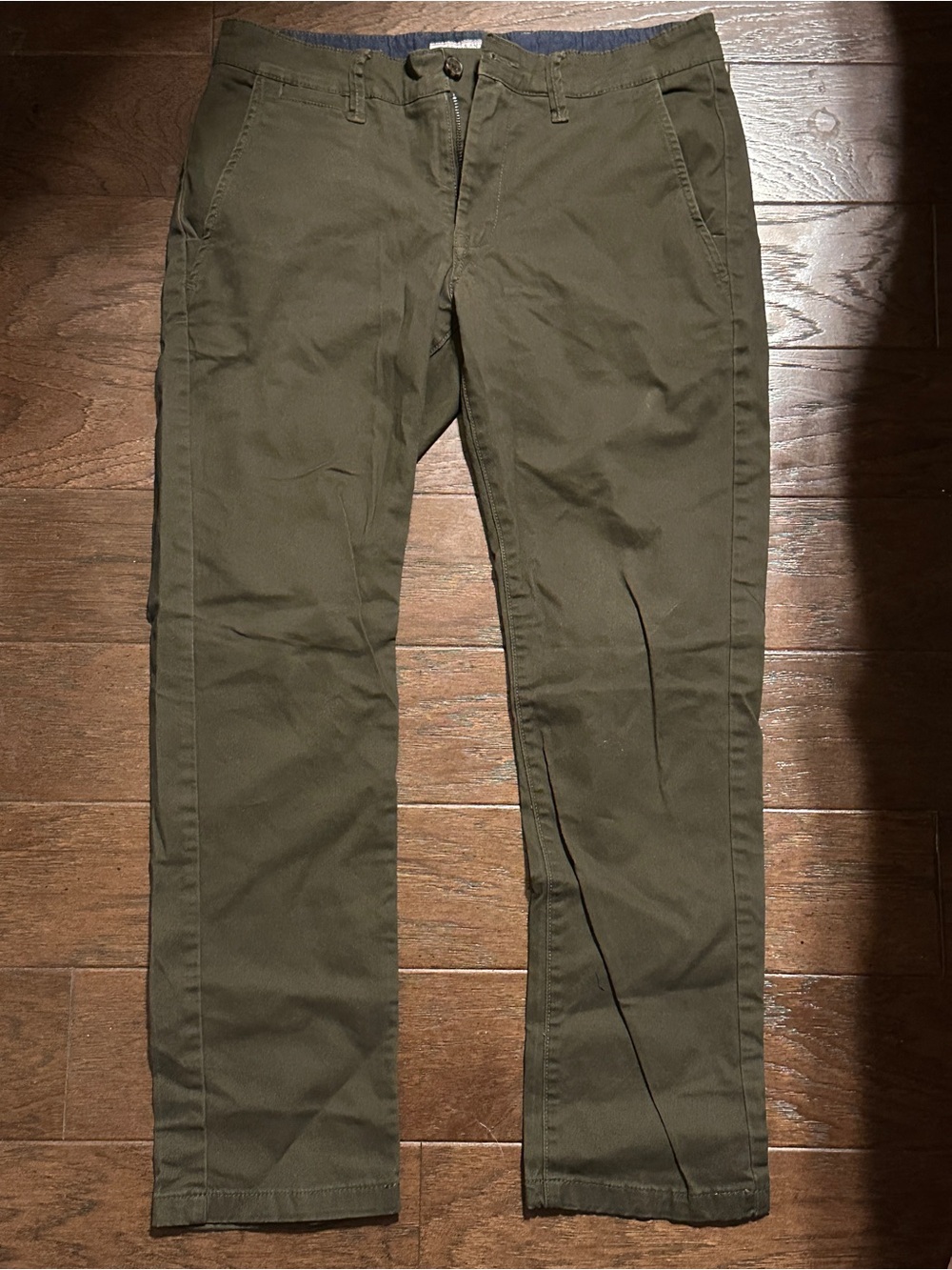 Flag & Anthem Men’s Pants 31x30 – Olive Green Slim Fit Chino Pants